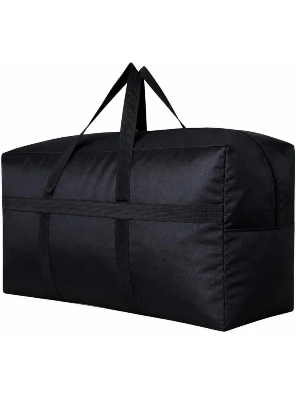 Extra Large Black Travel Duffle Bag - Oversized Storage for Weekend Getaways